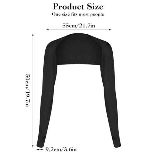 2 Pack Cooling Shawl Arm Sleeves Sun Sleeves for Women UV Protection Arm Sleeve with Finger Hole for Golfing