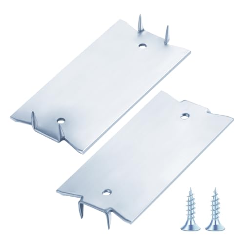 Wensilon Zinc Nail Protection Plates 30 pcs 1.5x3 Inch Galvanized Steel