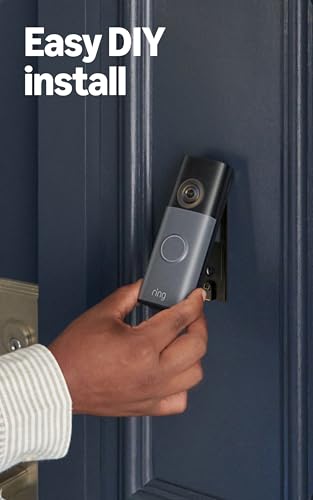 Ring Battery Doorbell 2K with Wide-Angle Video, 6x Zoom, Two-Way Talk, Built-In Battery - Speckled Gray, Doorbell Only (Variation)