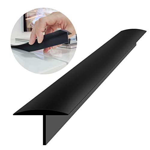Gosmol 30-Inch Silicone Stove Gap Cover - 2 Pack, Black