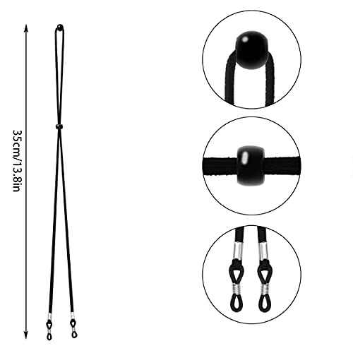 Glasses Strap(6 PCS) Sports Eyeglass Strap,Adjustable Sunglasses Lanyard Neck Holders Cord Retainer for Men Women