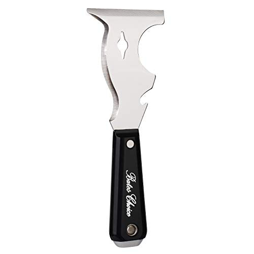 Bates Choice 10-in-1 Paint Scraper Tool for Wood - 1 Pack Black