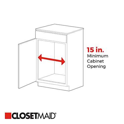 ClosetMaid 53052 14-Inch Wide Cabinet Organizer, White