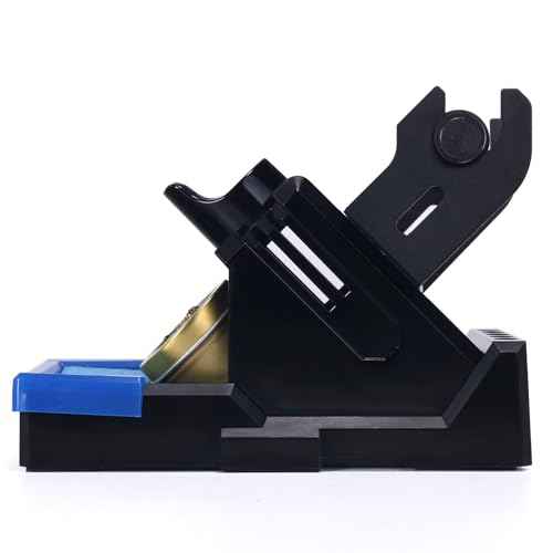 YIHUA X-2 Evolution Advanced Heat-Resistant Soldering Iron Holder & Storage System with Solder Spool Holder, Brass Wool Tip Cleaner, Cleaning Sponge, Protective Edge, 5 Integrated Tip Storage Slots