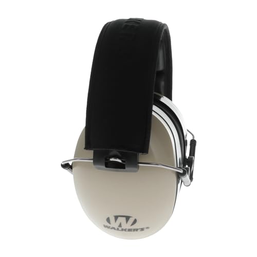 Walker's Dual Colored Passive Muff - Compact Folding Lightweight 26dB NRR Hunting Gun Range Shooting Hearing Protection Muff