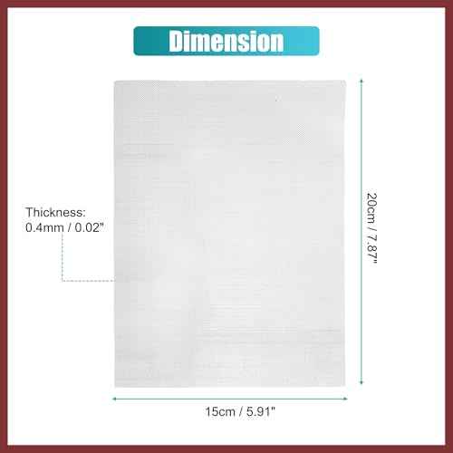 5PCS Welding Mesh Plastic Reinforcing Stainless Steel Wire Mesh Screen for Thermoplastic Repairs Welding Kit for Bumper Kayak Window Screen Mesh Fireplace Nets Replace Parts