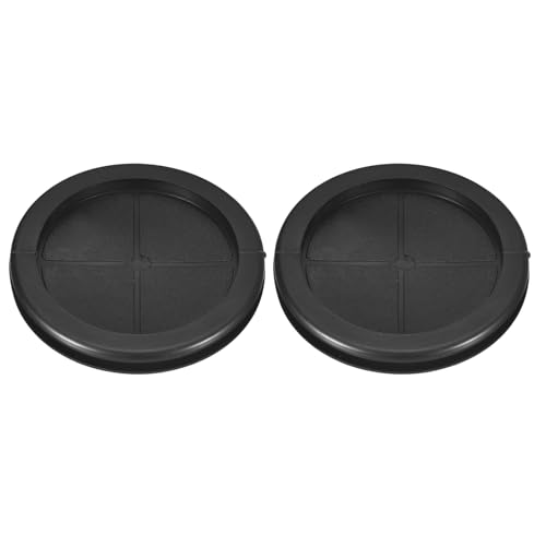 uxcell 2Pcs Rubber Grommets 3-1/8" (80mm) Drill Hole, 2-3/4" ID Double Sided Plugs – Black, Model: 3-1/8"DH,2-3/4"ID / 2