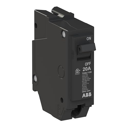 ABB Q-Line 20A Single Pole Circuit Breaker - Thermal Magnetic Safety Device
