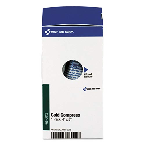 First Aid Only Instant Cold Compress 5x4 Inch for Pain & Swelling Relief