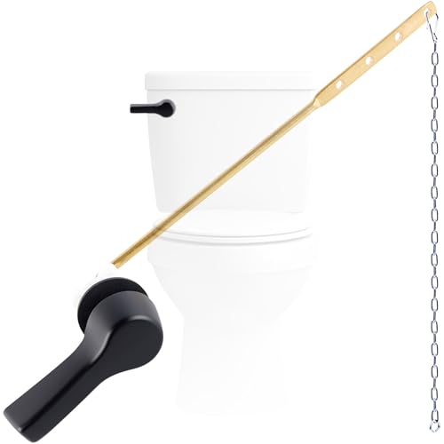 Hygie Rinse Matte Black Front Mount Toilet Handle Lever Replacement 1pc