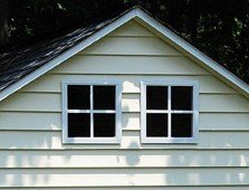 Shed Windows and More 12" x 12" White Flush Mount Shed Window Tempered Safety Glass Aluminum Frame Playhouse Window