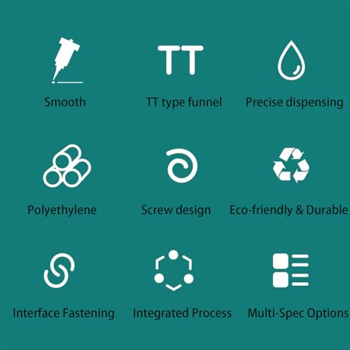 14GA Tip Tapered Plastic Dispensing Needles 110pcs Precision Glue Applicator Tips for Industrial, Craft DIY Projects Durable for Consistent Flow