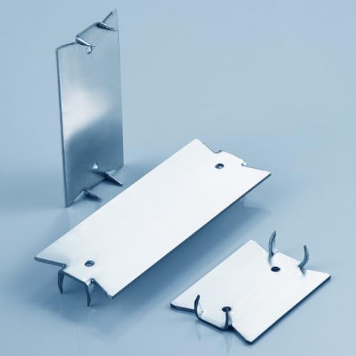 Wensilon Zinc Nail Protection Plates 30 pcs 1.5x3 Inch Galvanized Steel