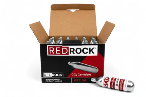 RedRock 16g Unthreaded CO2 Cartridges 30 Pack for Drain Gun HVAC Line Cleaning