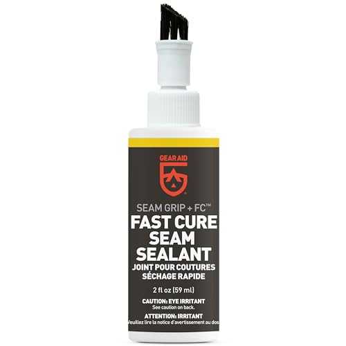 GEAR AID Seam Grip FC Fast Cure Sealant 2 fl oz for Tents, Tarps & Rainflies - Waterproof & Flexible