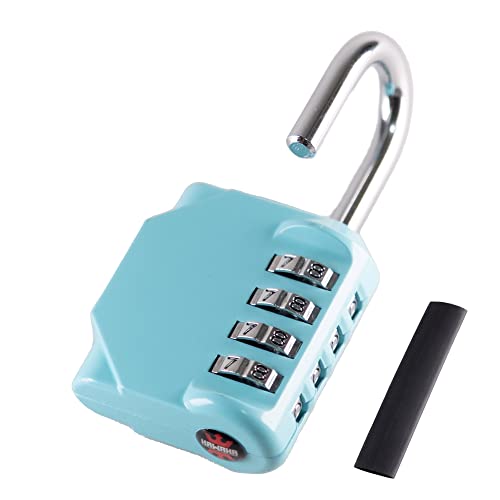 KAWAHA Aqua Sky 4-Digit Combination Lock for Gym Locker, Door, Toolbox & Storage