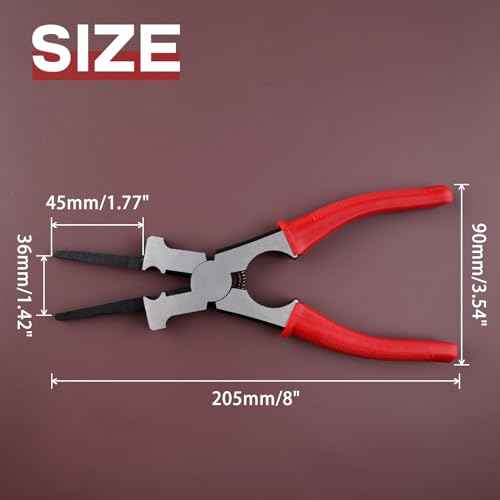 SPEEDWOX Mig Welding Pliers 6 In 1 Multi-Function Welding Pliers Nozzle Cleaner Slag Hammer 8" Professional Welding Welding Tools For Scraping Spatter Gripping Drawing Wire Nozzle Tip Removal Install