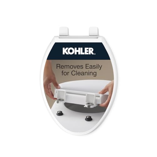 Kohler Cachet ReadyLatch Elongated Toilet Seat Soft Close White - Easy Install