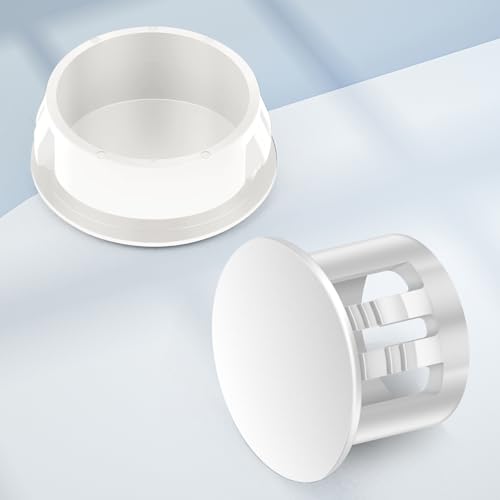 GAGIRA 100PCS White 3/8 Inch Plastic Hole Plugs for Furniture Panel Covers