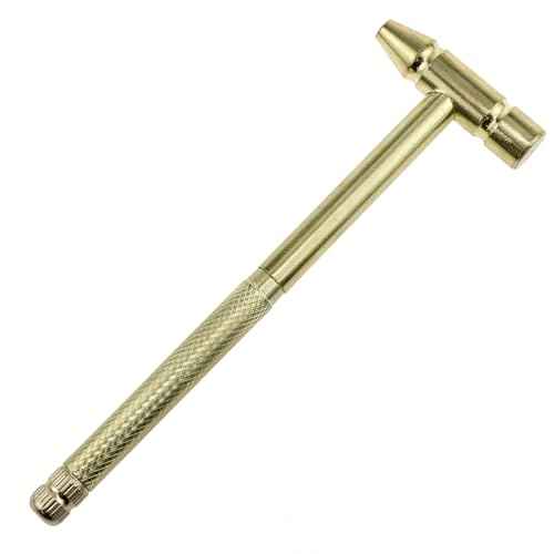 Brass hammer 6 in 1 mini multi-function anticorrosive and rust-proof small copper hammer For repair tools Drones, mobile phones, laptops, watches -1pcs