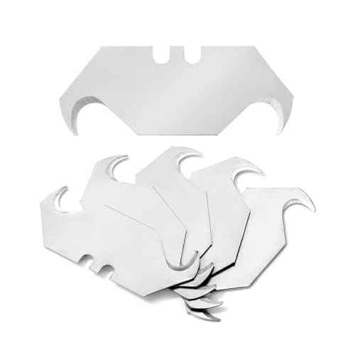 Bates- Utility Knife Blades with Hook Edge, 40 Pack, Box Cutter Blades, Razor Blades Utility Knife, Razor Knife Blades, Replacement Blades, Razor Blades for Box Cutters, Box Cutter Blades Refills