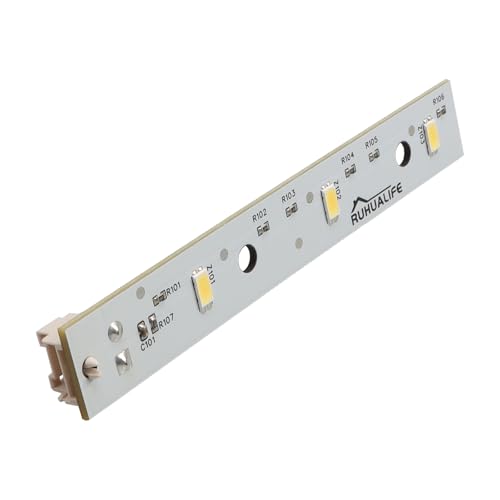 RUHUALIFE 1 Piece Refrigerator LED Light Board for GE WR55X26671, Side-by-Side Refrigerator Light