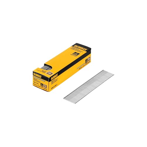 DEWALT 18 Gauge Brad Nails - Model DBN18100-2, One Size, Interior Use, Compatible with Dewalt Brad Nailers, Chisel Point, Fastener for Finish & Molding