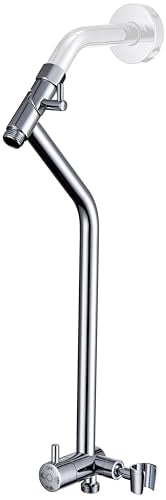 G-Promise All Metal Shower Diverter with 13.5 Inch Chrome Extended Holder