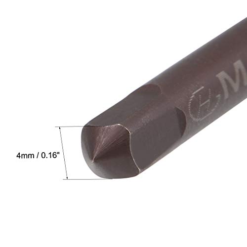 uxcell Metric Hand Tap M5 Thread 0.8 Pitch 3 Straight Flutes H2 Alloy Tool Steel Bottom & Taper Screw Tap Set Tapping Tools for Repairing 2 Pairs