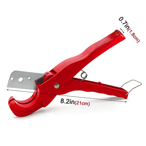 HAUTMEC Pvc Pipe Cutter Tool Pex Cutter Plastic Pipe Cutter and Tubing Cutter Up to 1-3/8inch (0-36mm) PL7261703