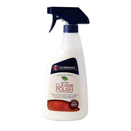 Guardsman Anytime Clean & Polish Wood Cleaner & Furniture Polish Spray - Woodland Fresh, 16 oz