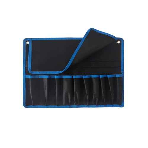 Roll Up Wrench Pouch SAE, Heavy Duty Canvas Tool Wrench Organizer Bag 10+10 Pockets (Only Pouch)