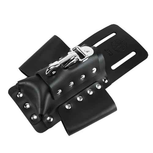 Klein Tools 5119 Tool Pouch, Multi Tool Holder with 4 Pockets and Knife Holder is Great for Electrician Gifts