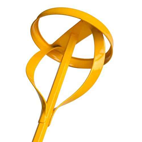 Paint and Mud Mixers, Paint Stirrer for Drill Bits in 1 to 5 Gallon Drums, Fits all Standard Drill Bits, Hex Head Non-slip, Easy to Clean, Paint and Plaster Mixers Stirrer Tools (Yellow)