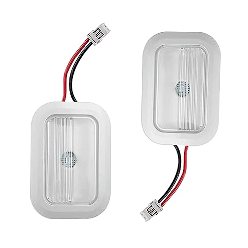 Refrigerator LED Light Module Assembly 2PCS for Whirlpool Maytag W11126053 W10695459