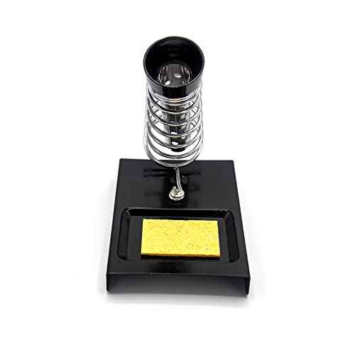 Soldering Iron Holder Stand with Ball Shell Holder including Cleaning Sponge, Solder Tip Slots and Solder Tip Cleaner