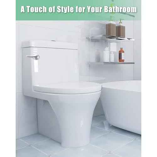 Toilet Flush Handle Replacement Kit: Front Universal Toilet Bowl Replacement Kit, Toilet Repair Kit Inside Tank Chain Flusher Handle Lever Replacement Parts Compatible with American Standard Mansfield