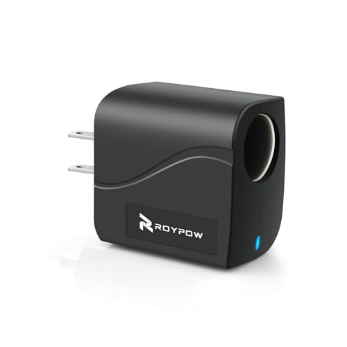 RoyPow 12V/2A AC to DC Car Power Adapter for Dashboard Camera, DVR, Bluetooth