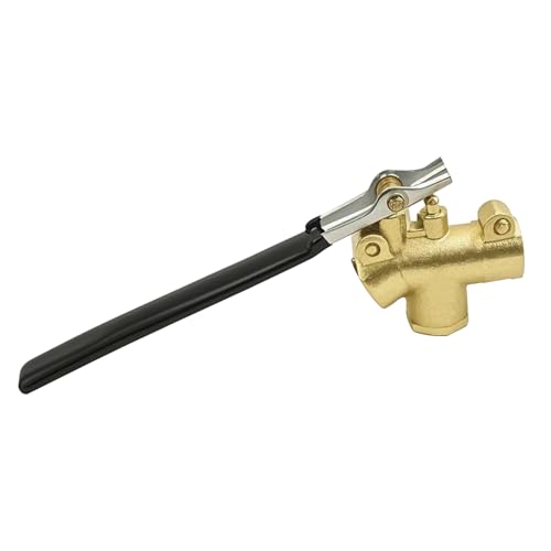 1/4" Carpet Cleaning Wand Angle Valve, Brass Angled Flow Control Valve