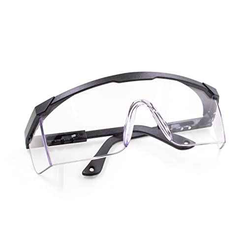 Safety Glasses For Men and Women, Anti Fog Work Glasses for Adjustable Frames and Side Protection