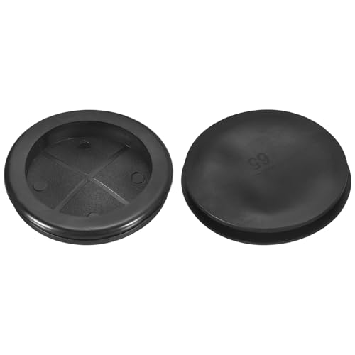 uxcell 2Pcs Rubber Grommets 2-4/8" (65mm) Drill Hole, 2-1/4" (56mm) ID, Black - Model 2-4/8"DH
