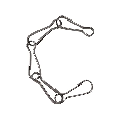 25mm Spring Hooks Pack of 100 Small Snap Clip Hooks for Crafts, Lanyards, Keychains