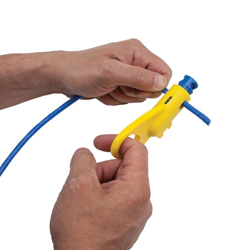 Klein Tools VDV110-261 Twisted Pair Radial Cable & Jacket Stripper - Flexible Wire Cutting Tool