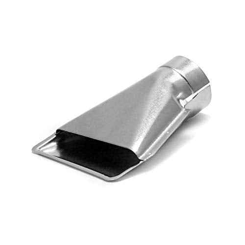 QWORK Heat Gun Nozzles Kits, 4 Pcs Stainless Steel Reflector Nozzle Hot Air Gun Soldering Station Nozzle Tool