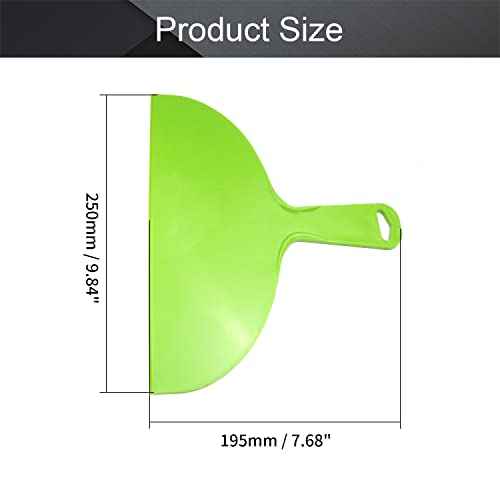 Utoolmart Putty Knife 10" Putty Scraper Large Size Flexible Paint Scraper Tool for Spackling, Wallpaper Scraper Plastic Spreader, Spatula Scraper, Spackle Tools Green 2Pcs