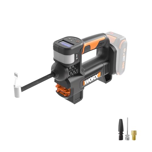WORX Cordless Tire Inflator 20V Air Compressor with Accessories WX092L.9