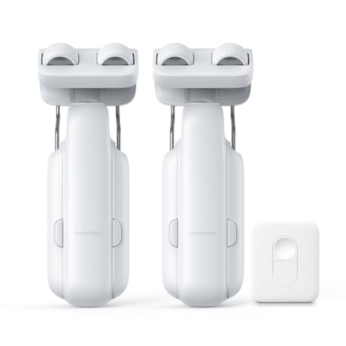SwitchBot 2025 Automatic Curtain Opener for Double Side with Remote - WiFi & App Control, Hub Compatible, Upgraded Version