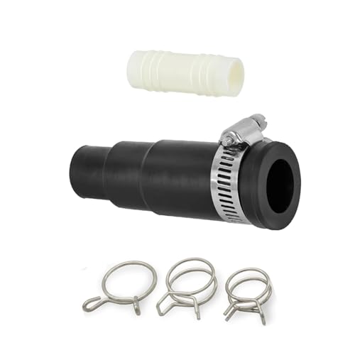 Dishwasher Drain Connector Kit for InSinkErator Disposals with Inlet Adapter, Includes 1 Inlet Connector and 3 Hose Clamps