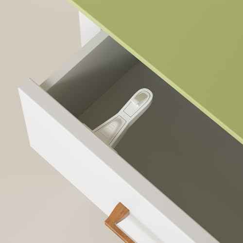 SAFELON 12 Pcs Baby Safety Cabinet Locks Childproof Drawer Locks with Screws, Kids Latch for Drawers and Cabinets, Works with Most Cabinets and Drawers.