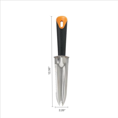 Fiskars Pack 1 Steel Garden Knife - Multi-Purpose Weeding & Yard Tool